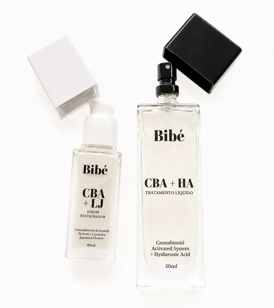 Two open Bibé bottles side by side