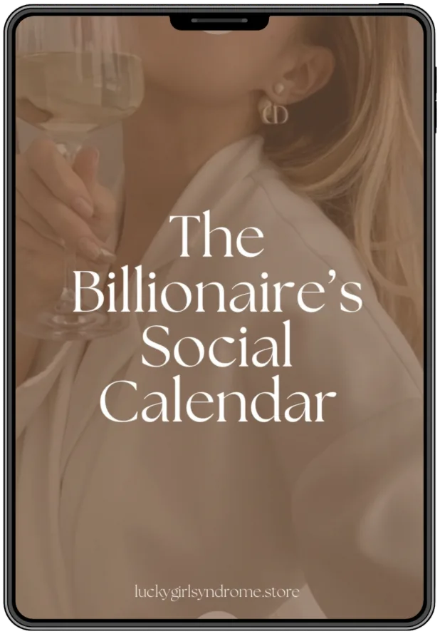 Old 'The Billionaire's Social Calendar' ebook cover