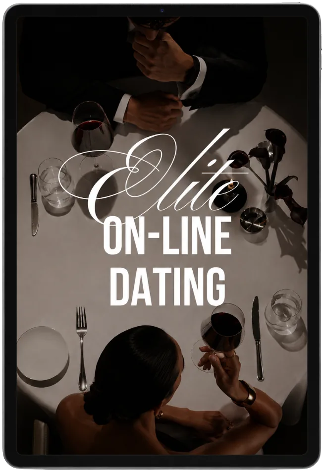 New 'Elite Online Dating' ebook cover, cinematic photography