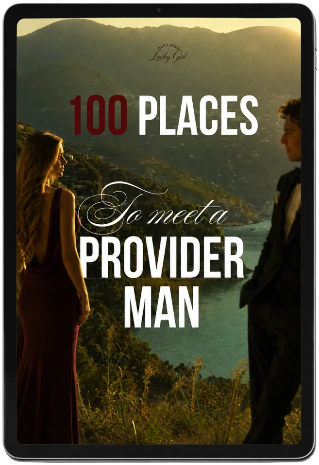 New '100 Places To Meet A Provider Man' ebook cover, cinematic photography