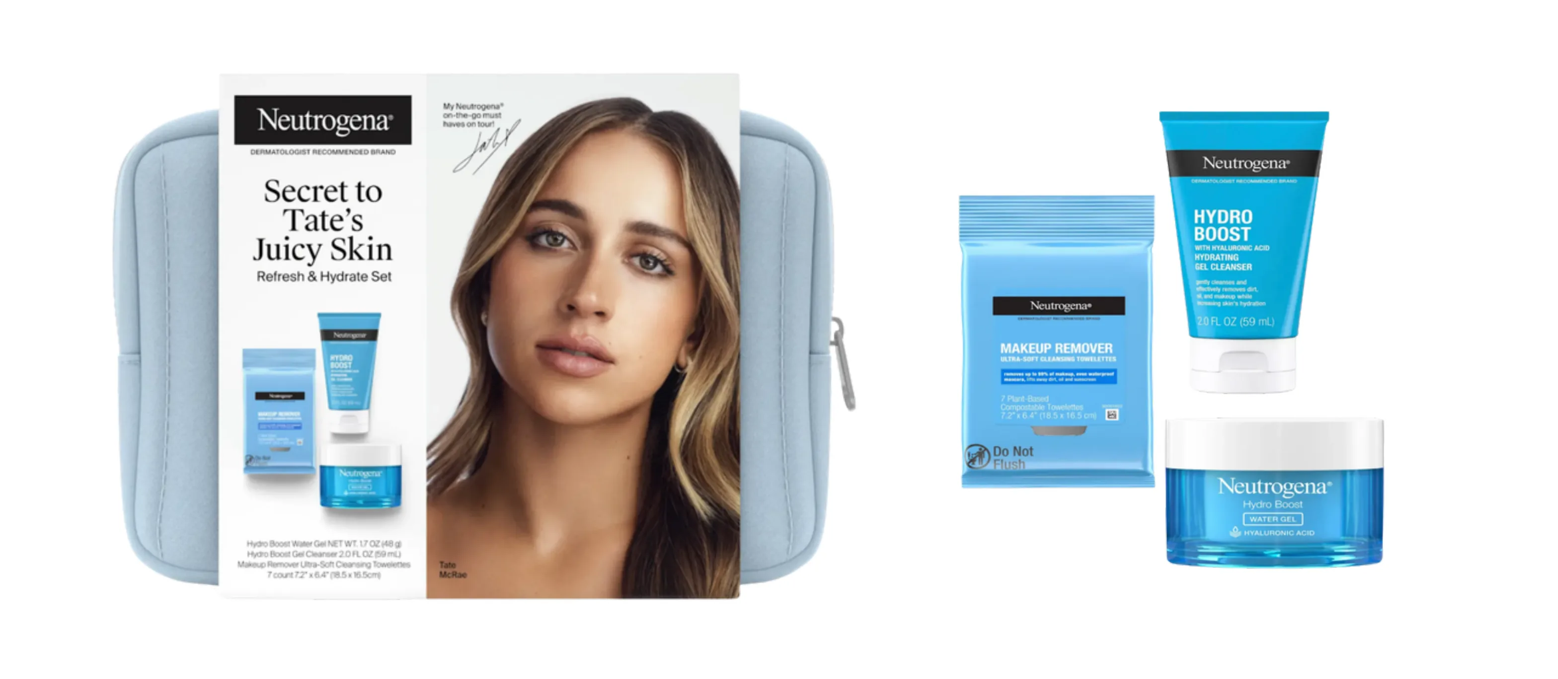 Original Neutrogena travel kit, 'Secret to Tate's Juicy Skin' set